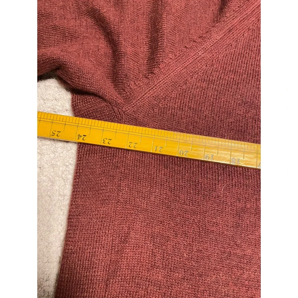 Paka The Crew Sweater Men XL Red Burgundy Royal Alpaca Blend Handmade Raglan